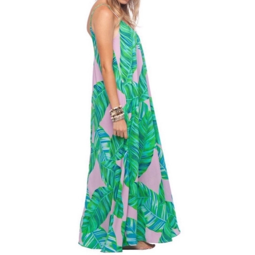 Buddy love palm leaf maxi dress
